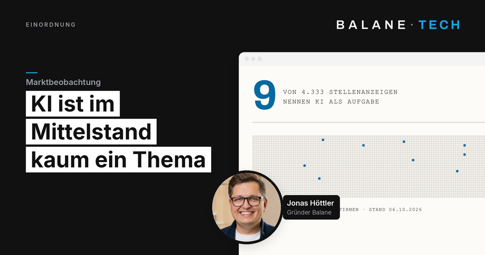 Wir vermessen den Mittelstand. Erste These: KI ist kaum ein Thema. — Allgemeine Artikel